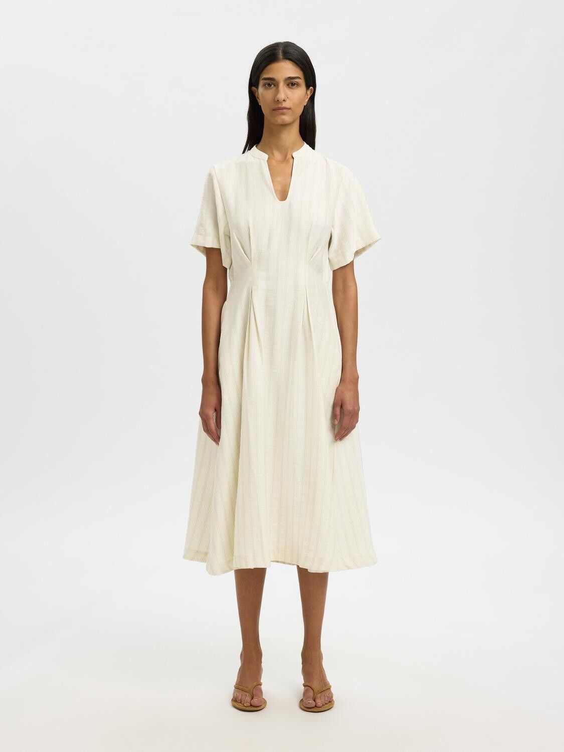 Slfmarie Regular Ss Midi Dress B