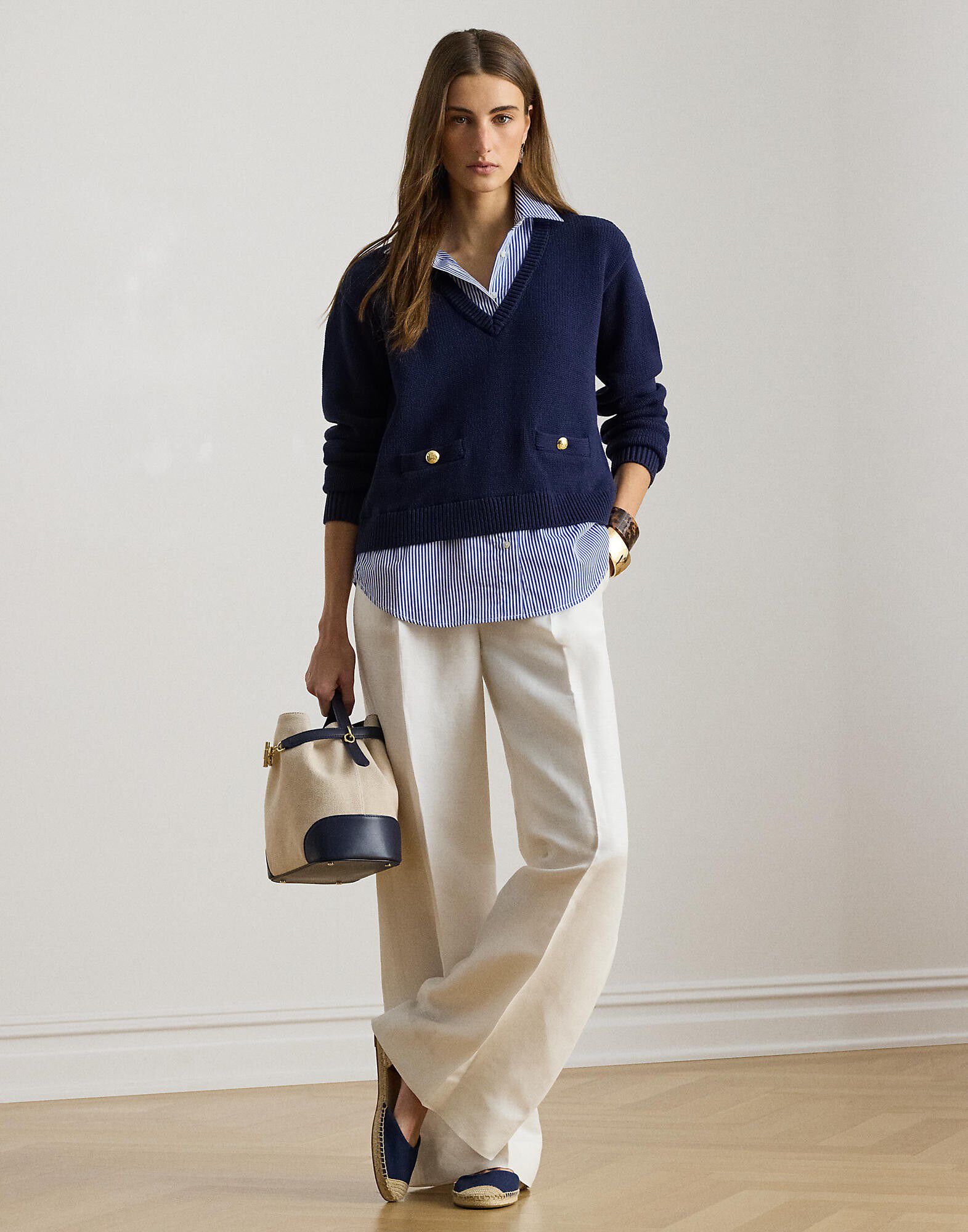 COMBED COTTON-SWEATER-PULLOVER