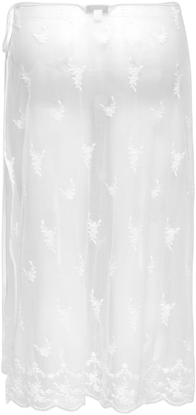 Onlsafea Midi Mesh Lace Tie Skirt Wvn