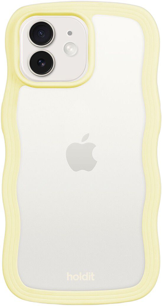 Wavy Case iPhone 12/12 Pro Lemonade/Transparent
