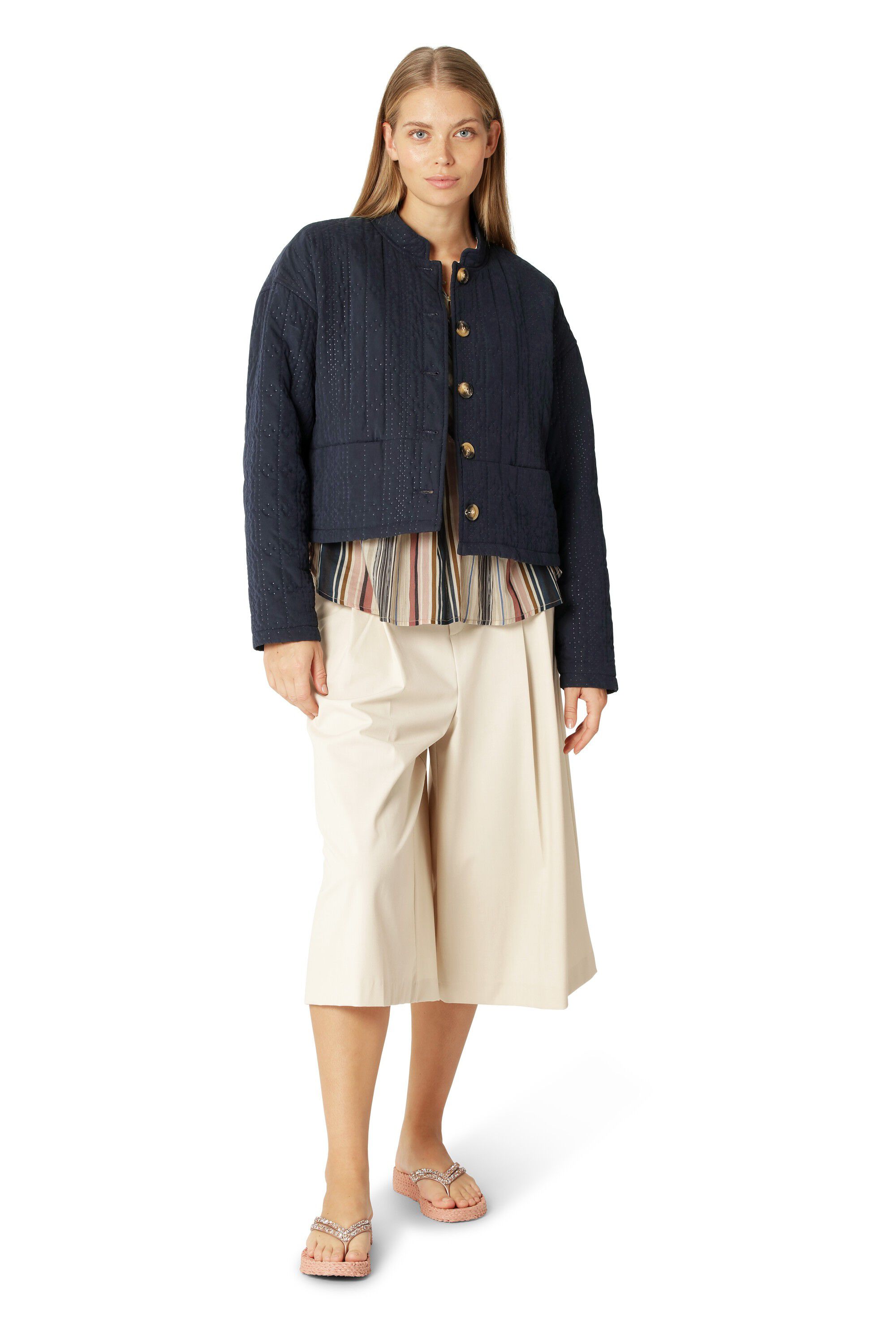 Laser Dotted Quilt Jacket