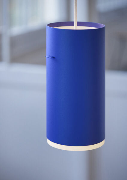 Tube Pendant, Deep Blue, Large