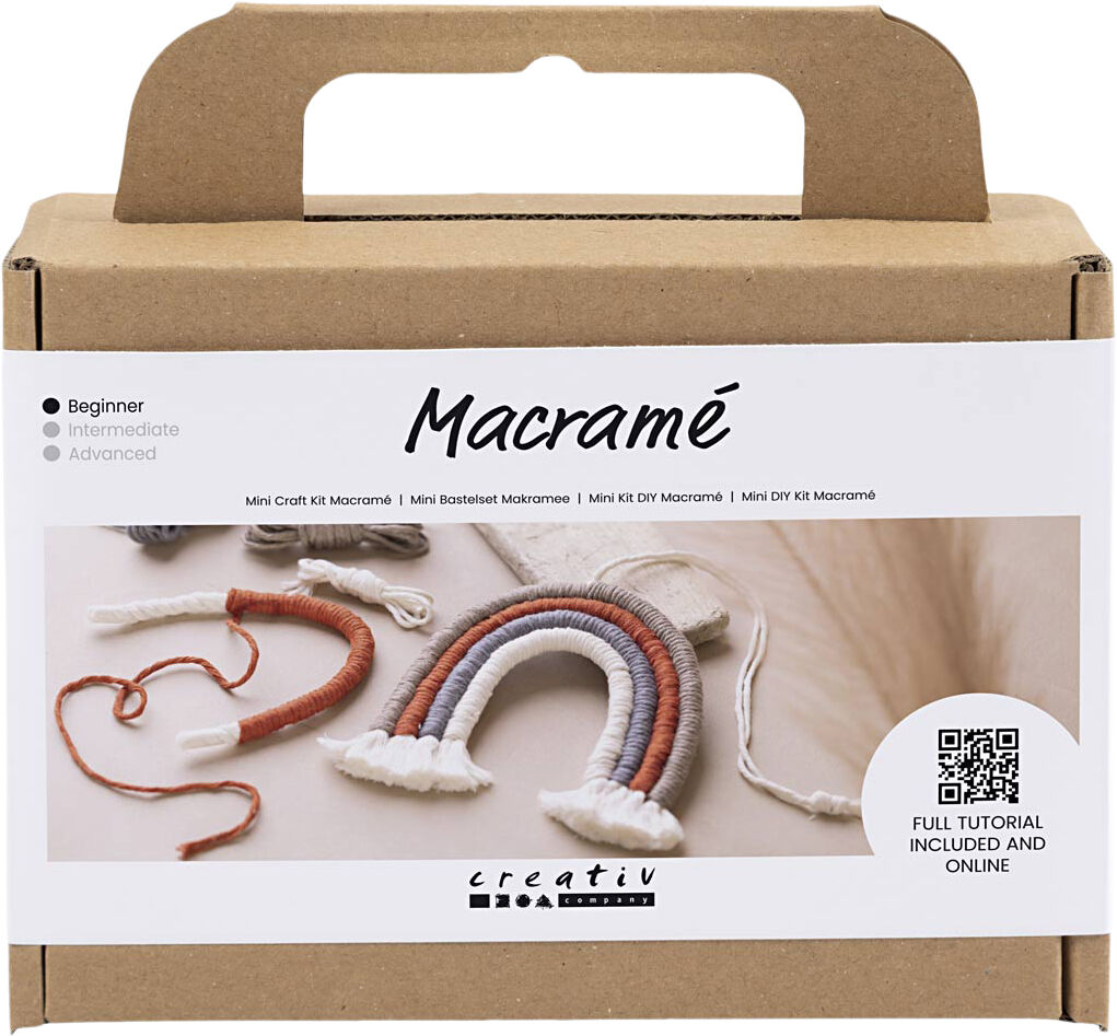 Mini DIY Kit Macram&eacute;, Regnbue