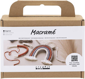 Mini DIY Kit Macramé, Regnbue