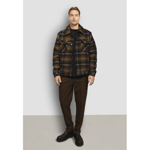 Luke check wool jacket