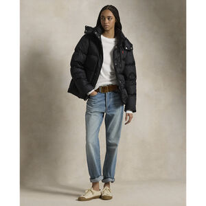 Water-Repellent Quilted Down Jacket
