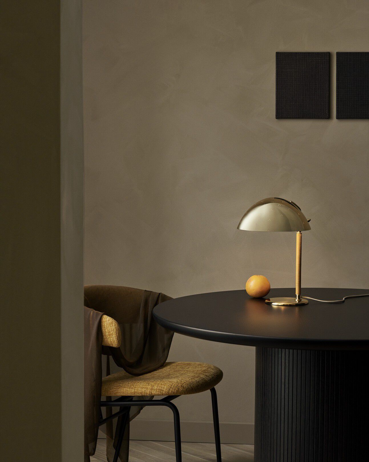 9209 Table Lamp (Base: Brass, Shade: Polished Brass)