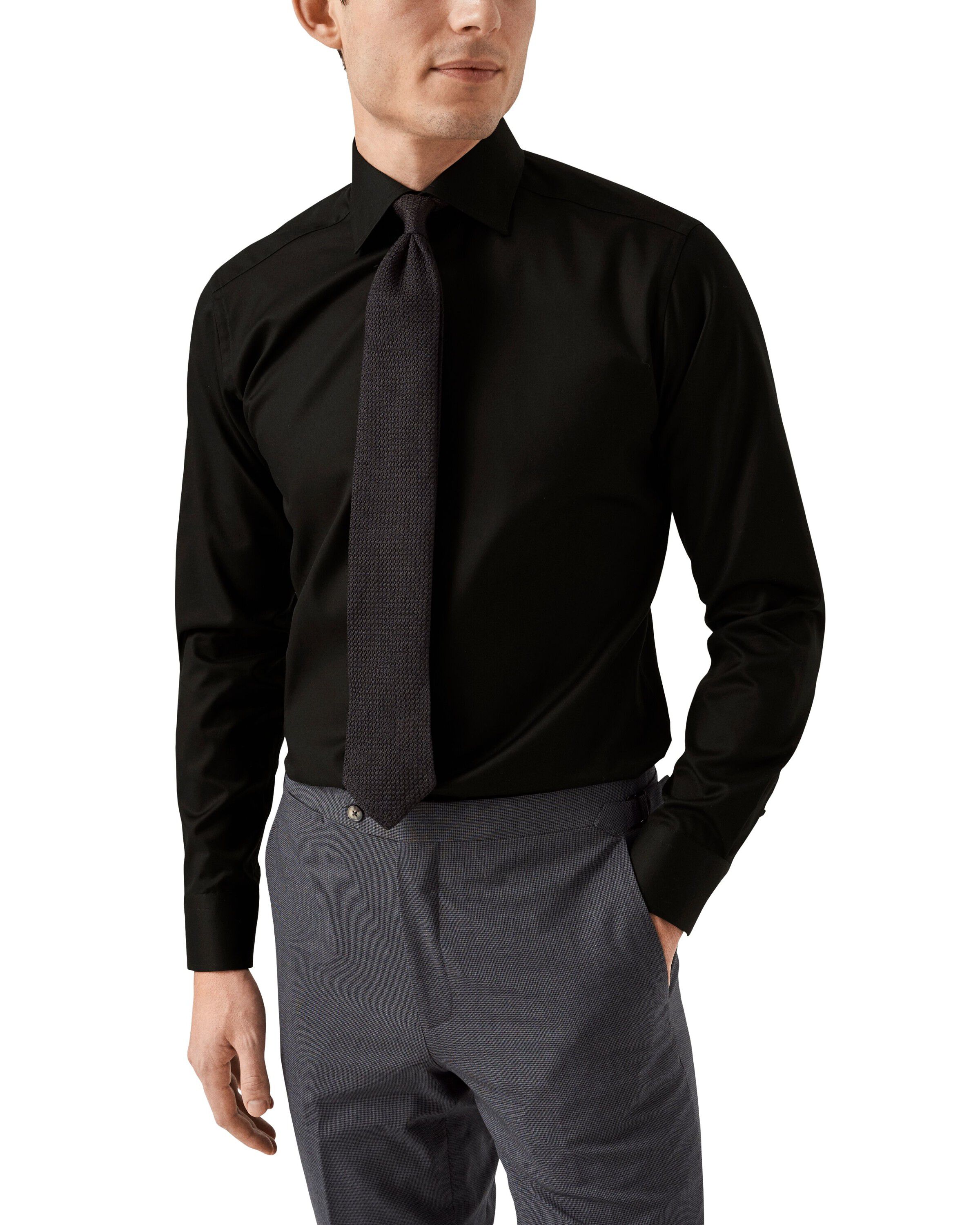 Slim Fit Light Blue Signature Twill Shirt