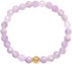 Women's Wristband with Amethyst Lavender and Gold