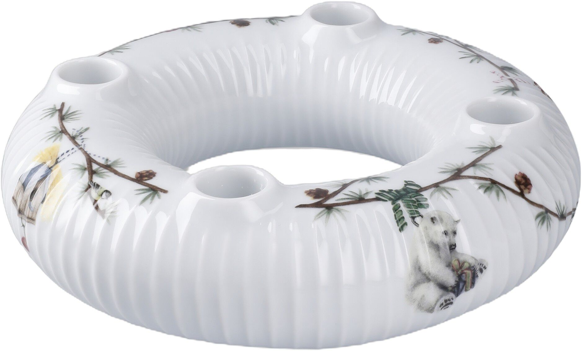 Hammersh&oslash;i Christmas Adventsstage &Oslash;21. 5 cm hvid m. deko