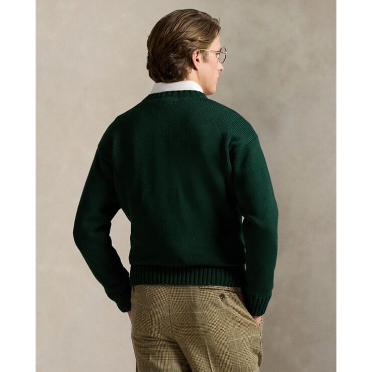 Big Fit Logo Cotton Sweater