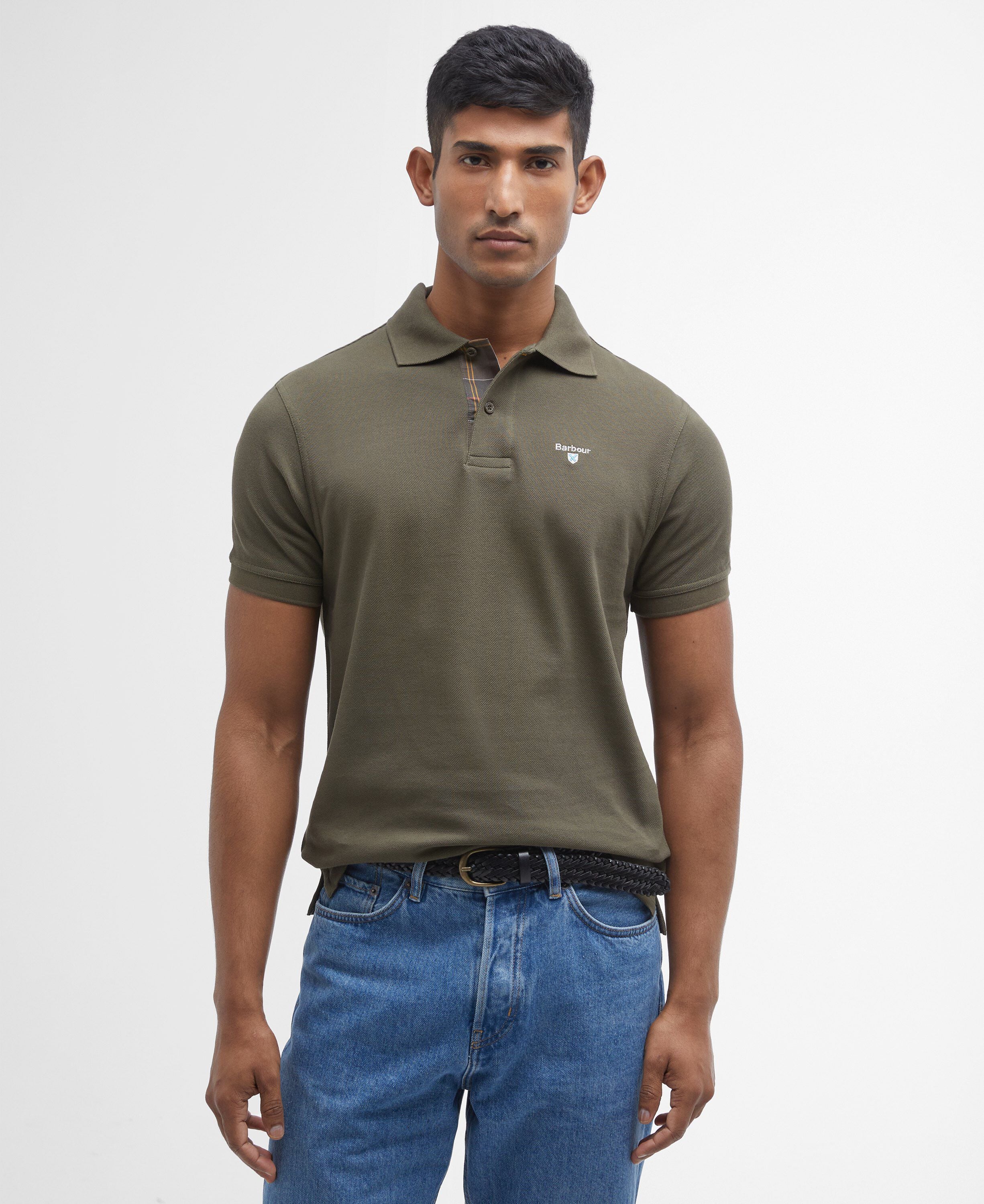 Barbour Tartan Pique Polo Shirt