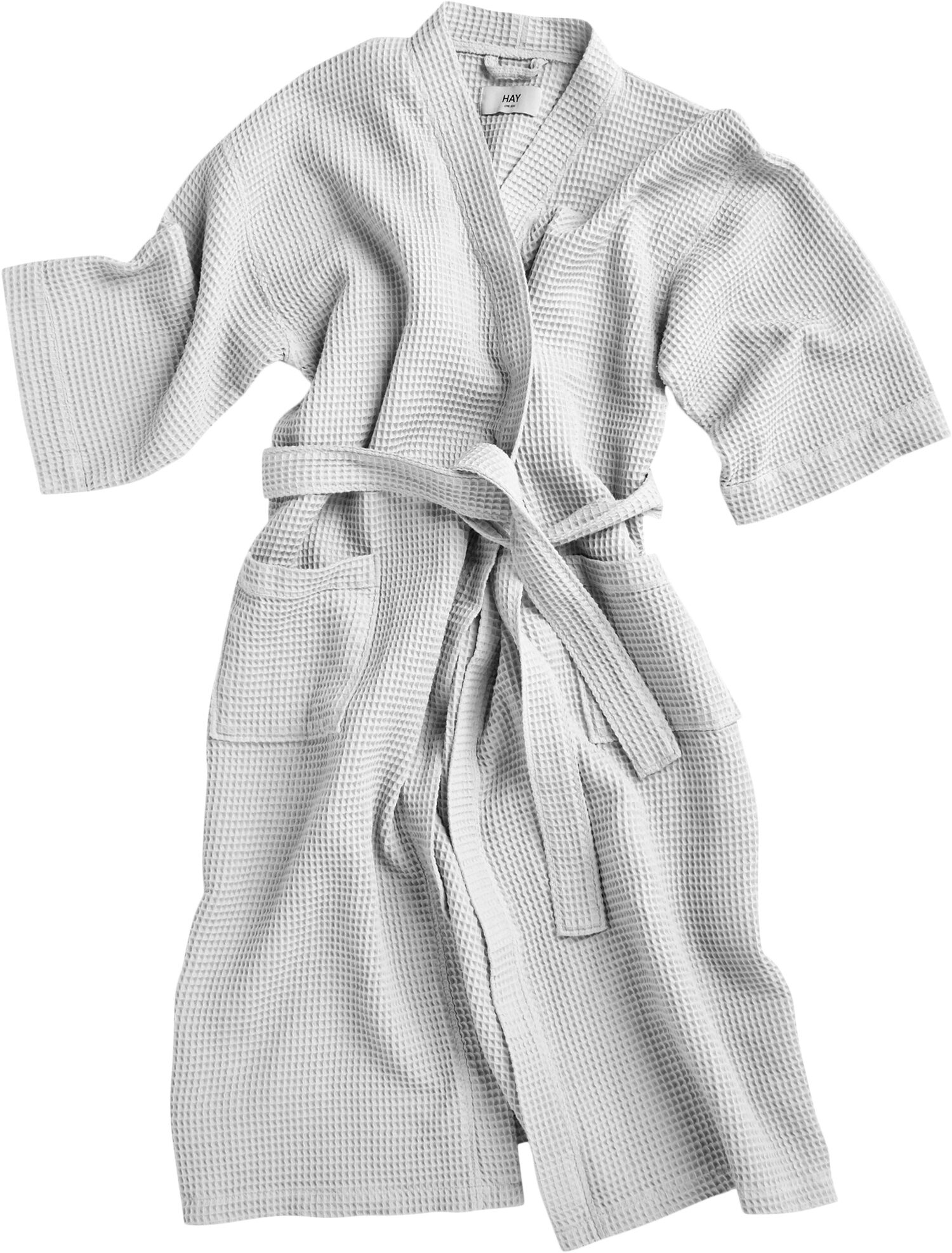Waffle Bathrobe-Grey