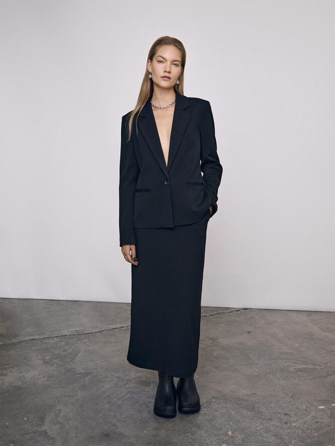 OBJLISA L/S BUTTON BLAZER NOOS