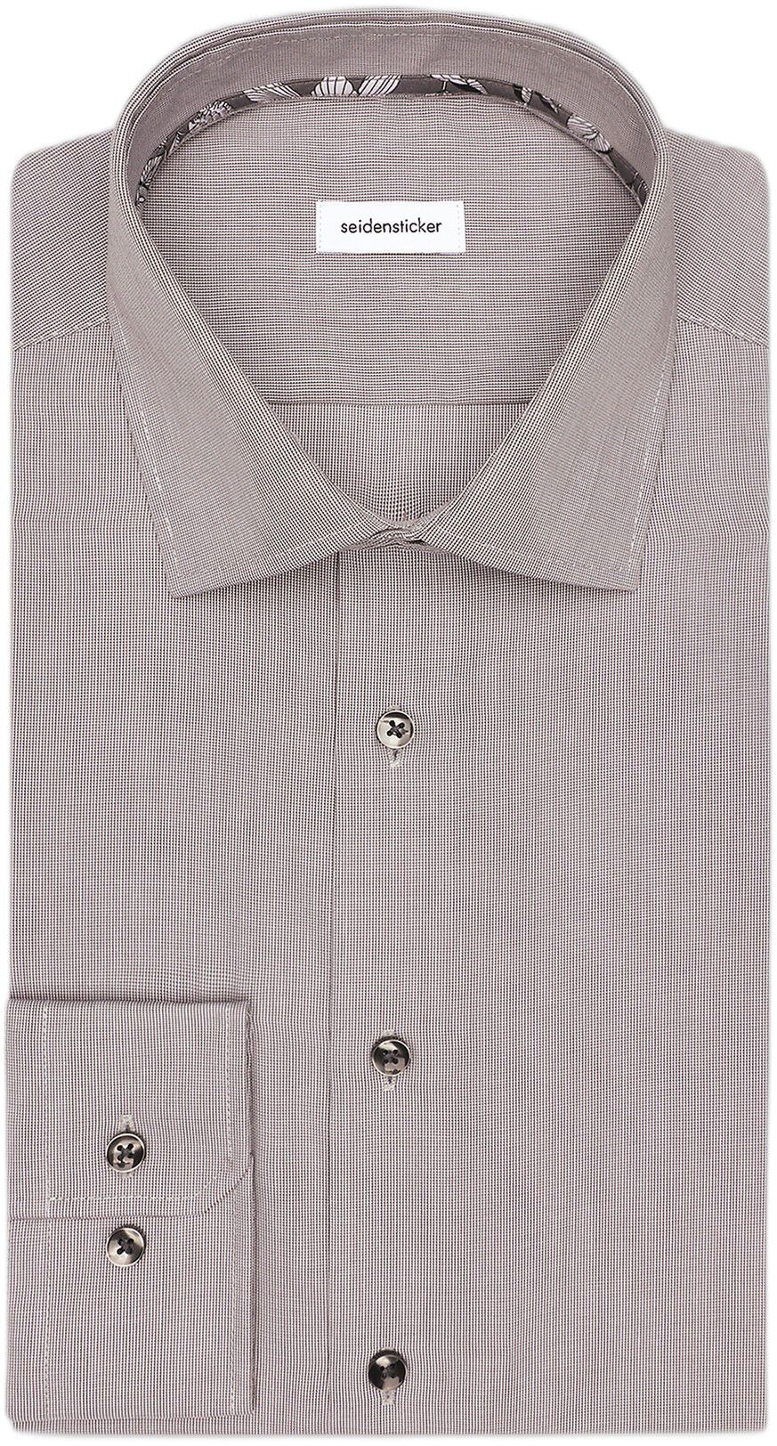 Business Shirt Slim Long sleeve Kent-Collar Uni