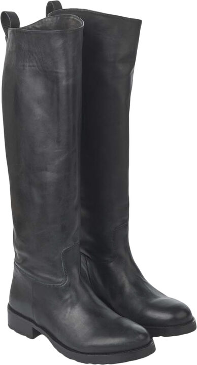 Leather riding boot