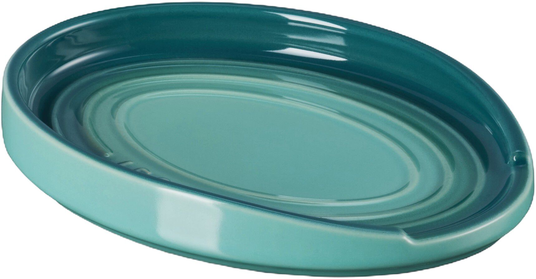 Le Creuset Signature stent&oslash;j oval grydeskeholder Bleu Riviera