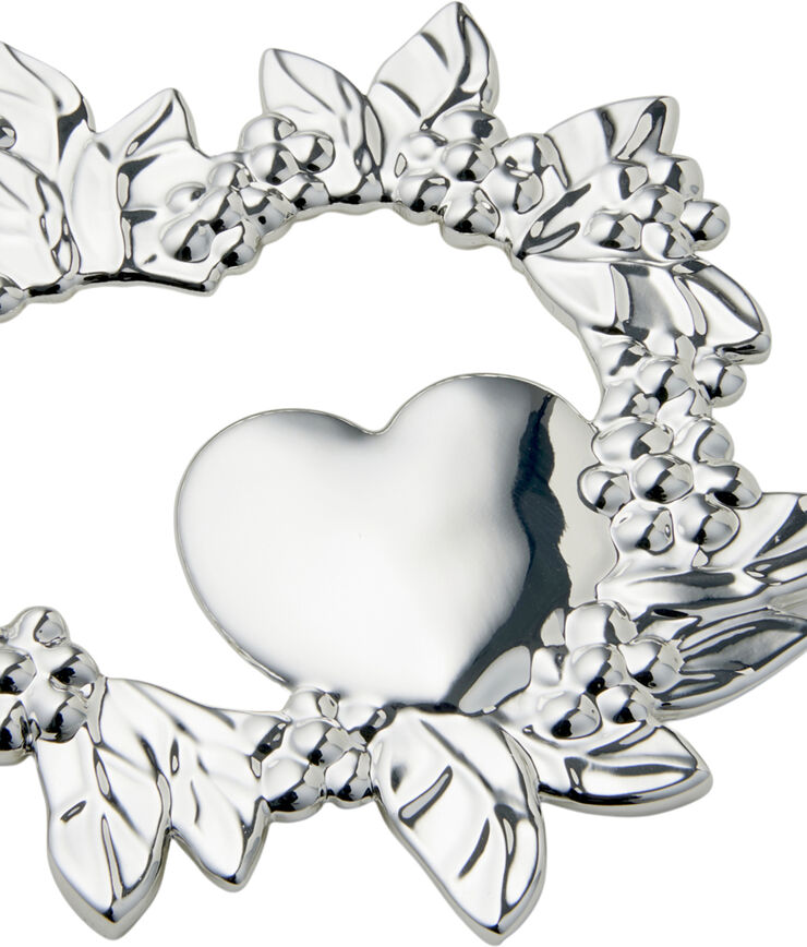 Vildt hjerte H8 forsølvet