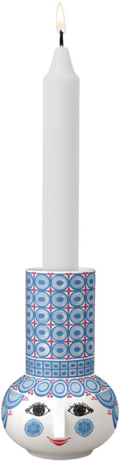 Olga Lysestage H14 cm lys bl&aring;