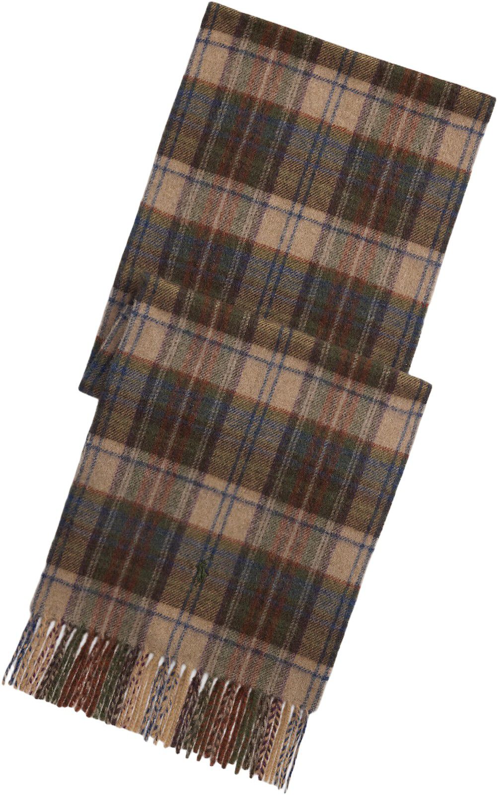 Plaid Wool-Cashmere Scarf