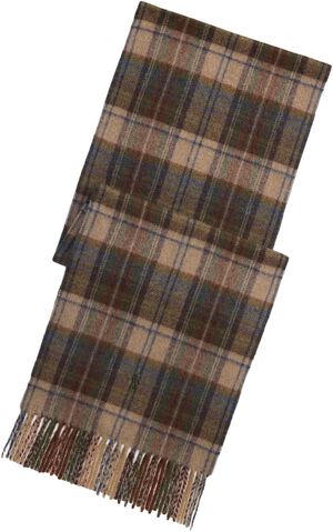Plaid Wool-Cashmere Scarf