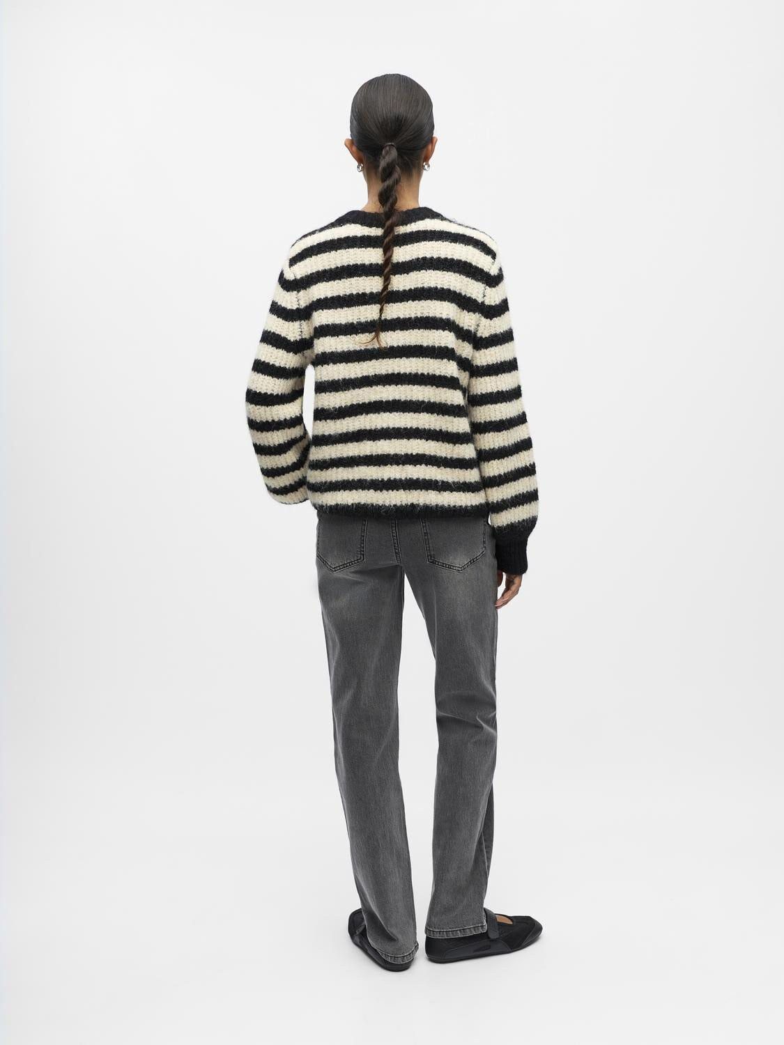 OBJMILU LS RE KNIT CARDIGAN DIV