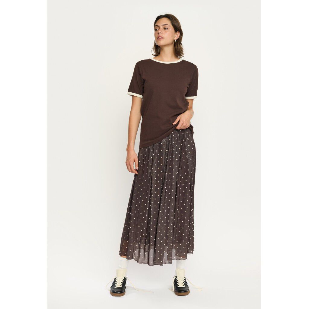 SRHella Contrasted O-neck Top GOTS