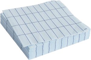 Pattern Napkins-Set of 20 Lunch-Light blue and blue grid