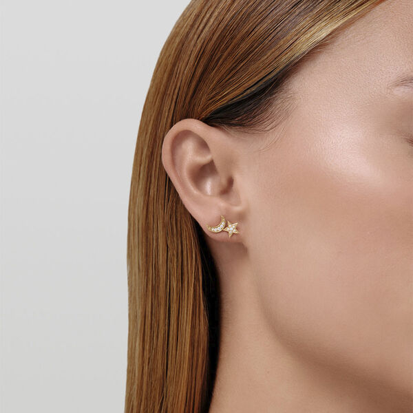 Moon Balance Earring - Gold