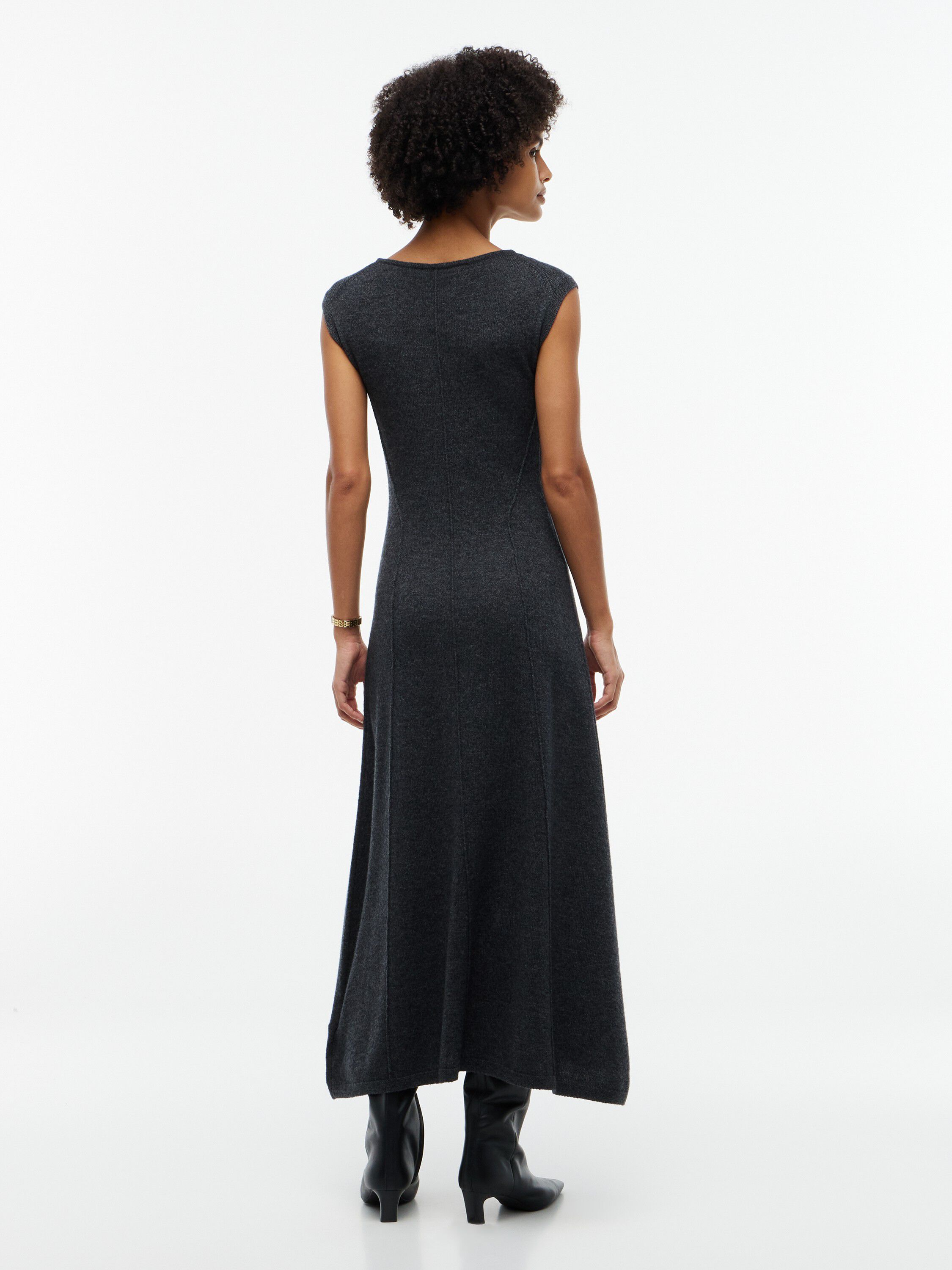 Pure Wool Slim Sleeveless Dress