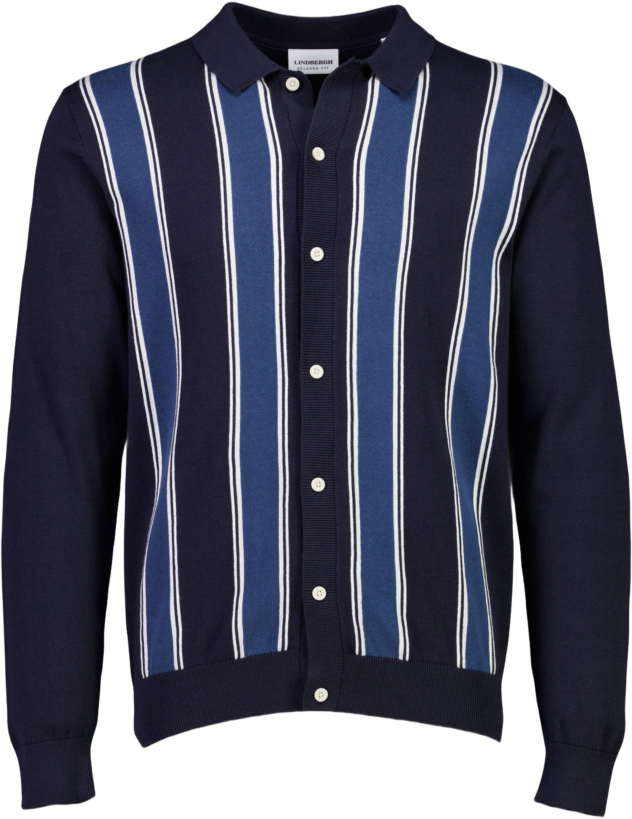 Knitted polo cardigan L/S