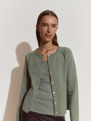 RWLaica LS O-neck Raglan Cardigan
