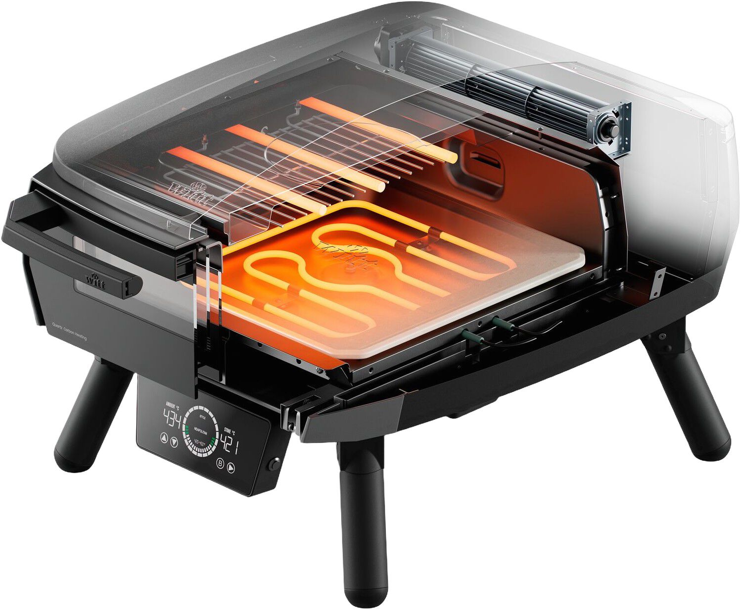 Witt eGNITE Control 13"" EU Pizza oven Black