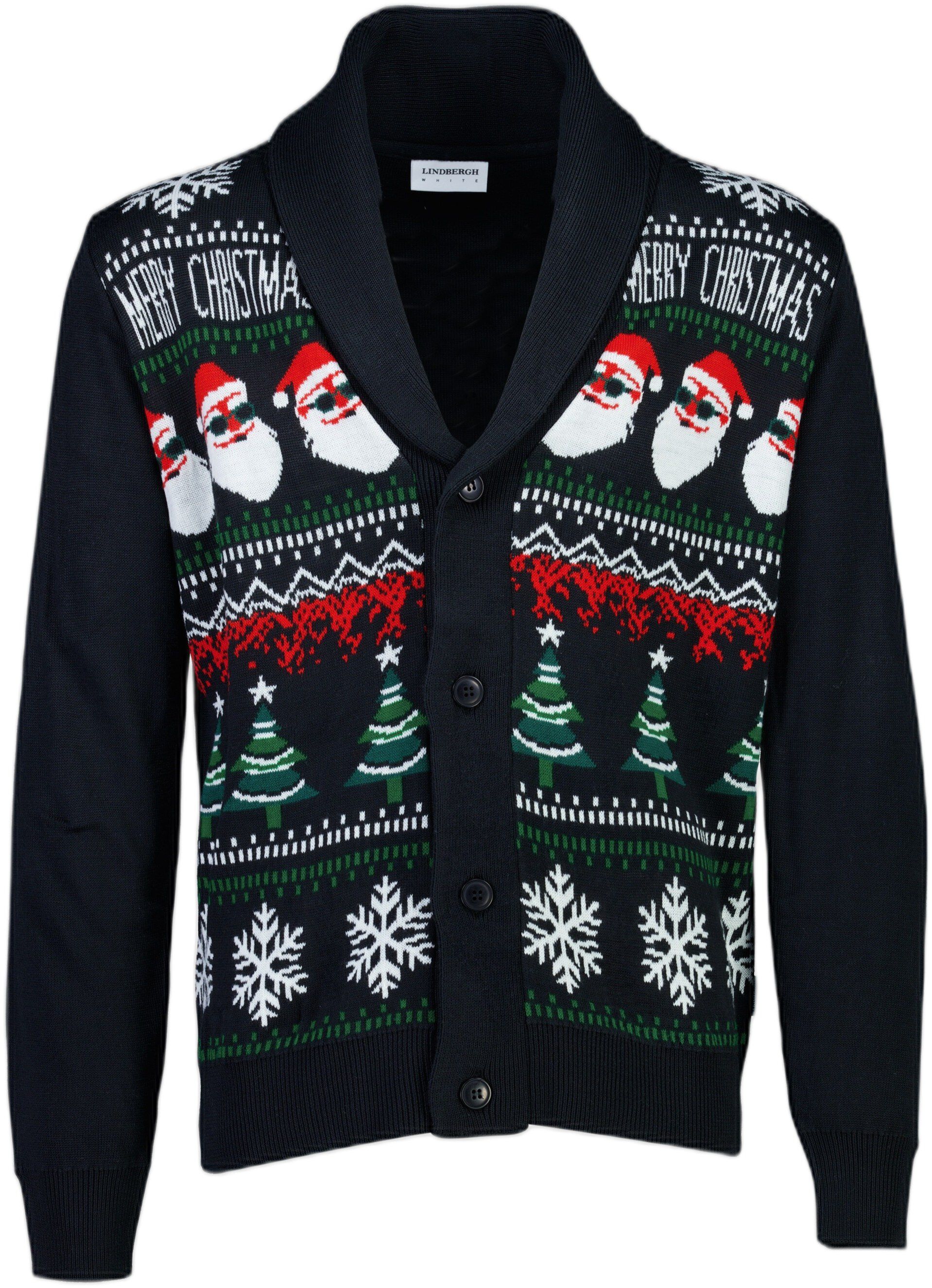Xmas shawl collar cardigan