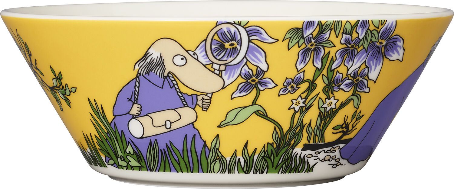 Mumi 15 cm sk&aring;l Hemulen gul