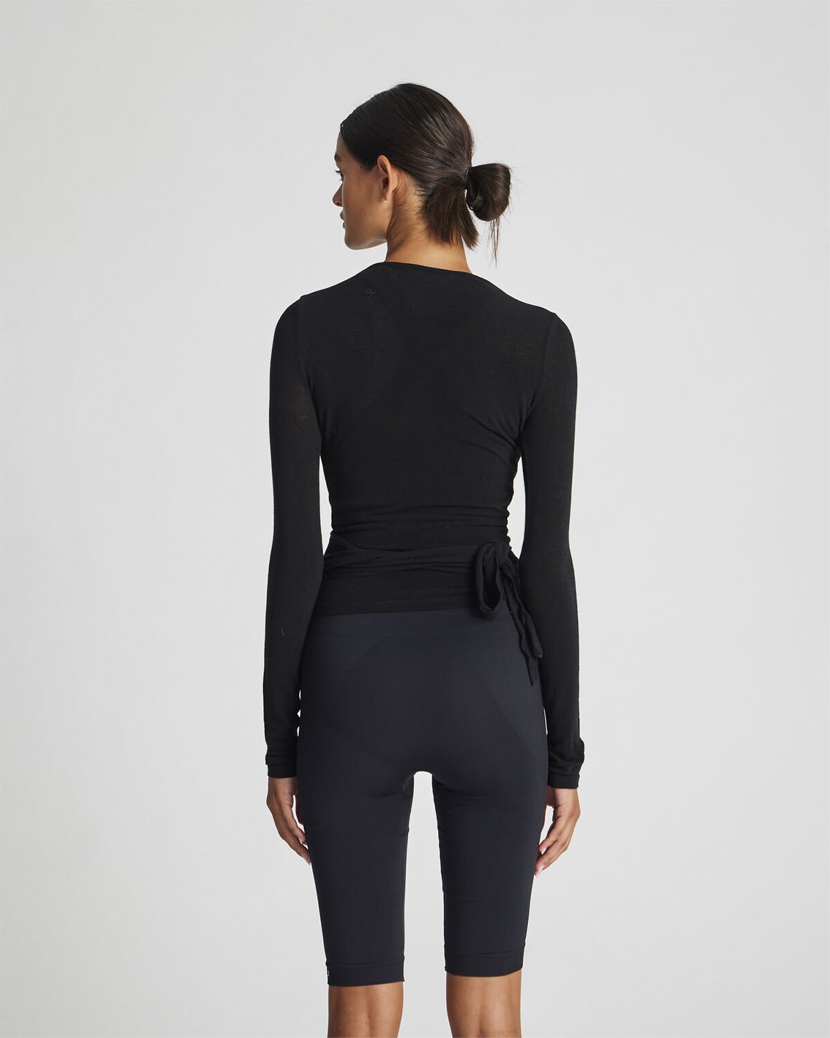 Anne L/S Wool Wrap Top