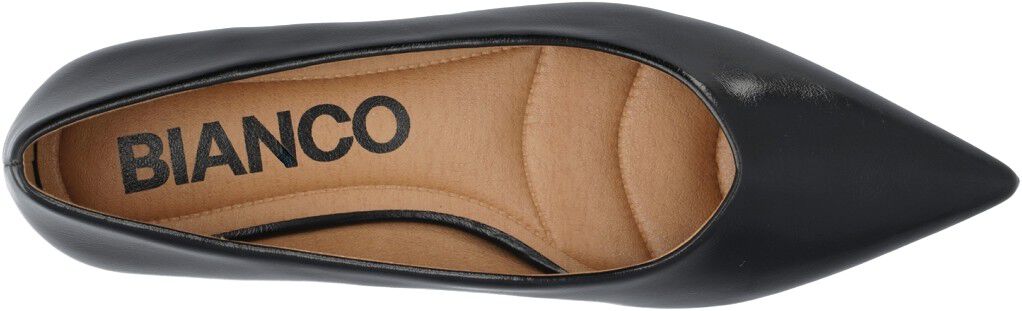 BIABARI Pointy Flat Faux Leather