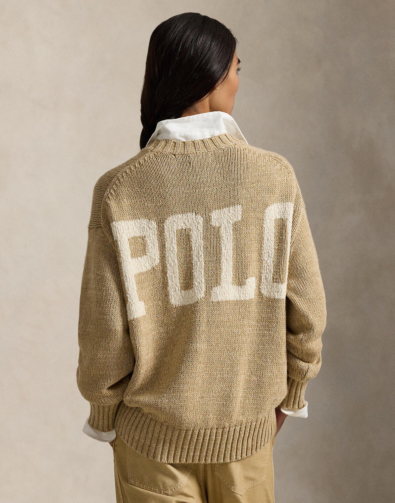 Logo Cotton Crewneck Sweater