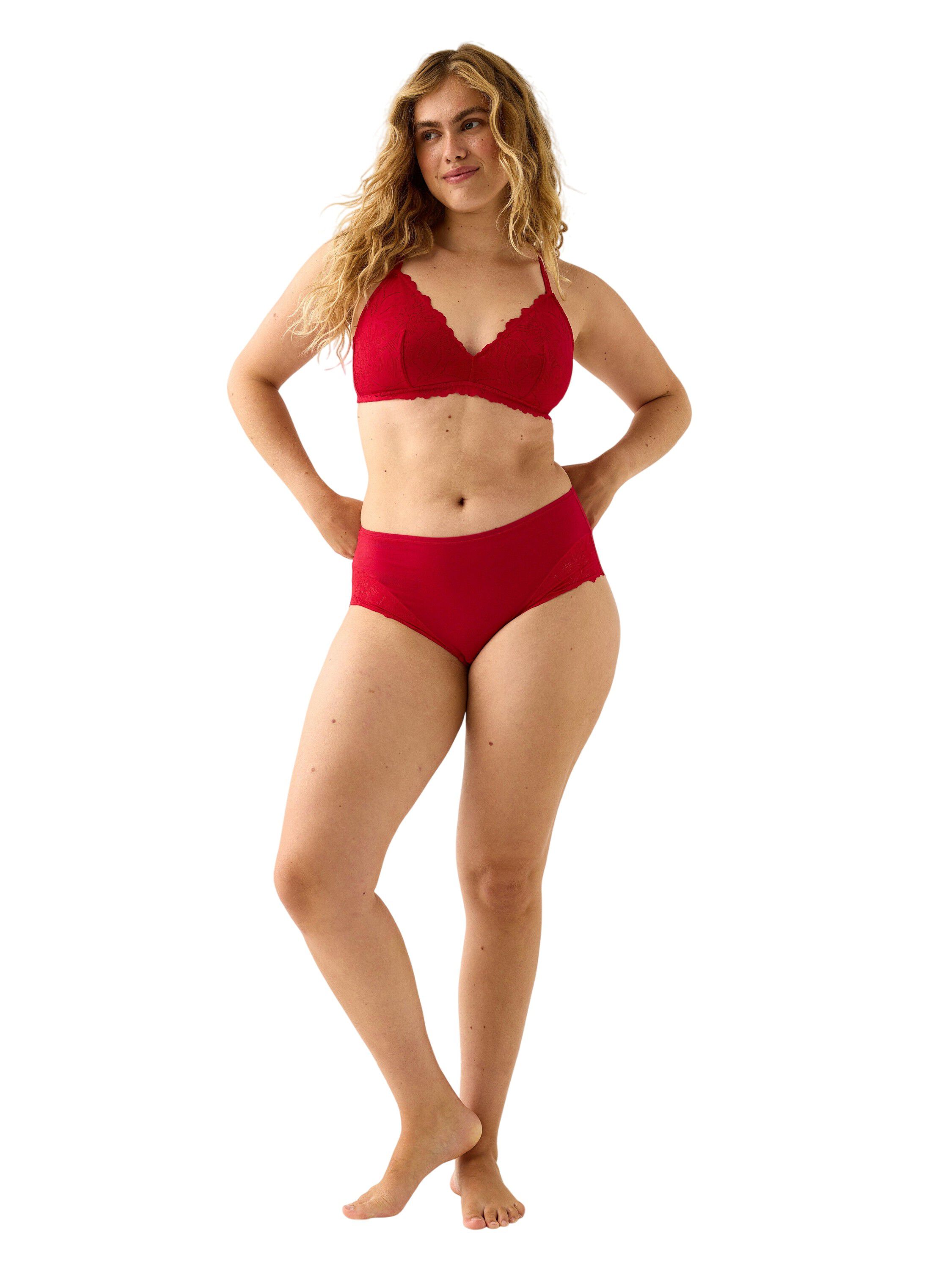 Superbl&oslash;d uvatteret bl&oslash;d bh med mes