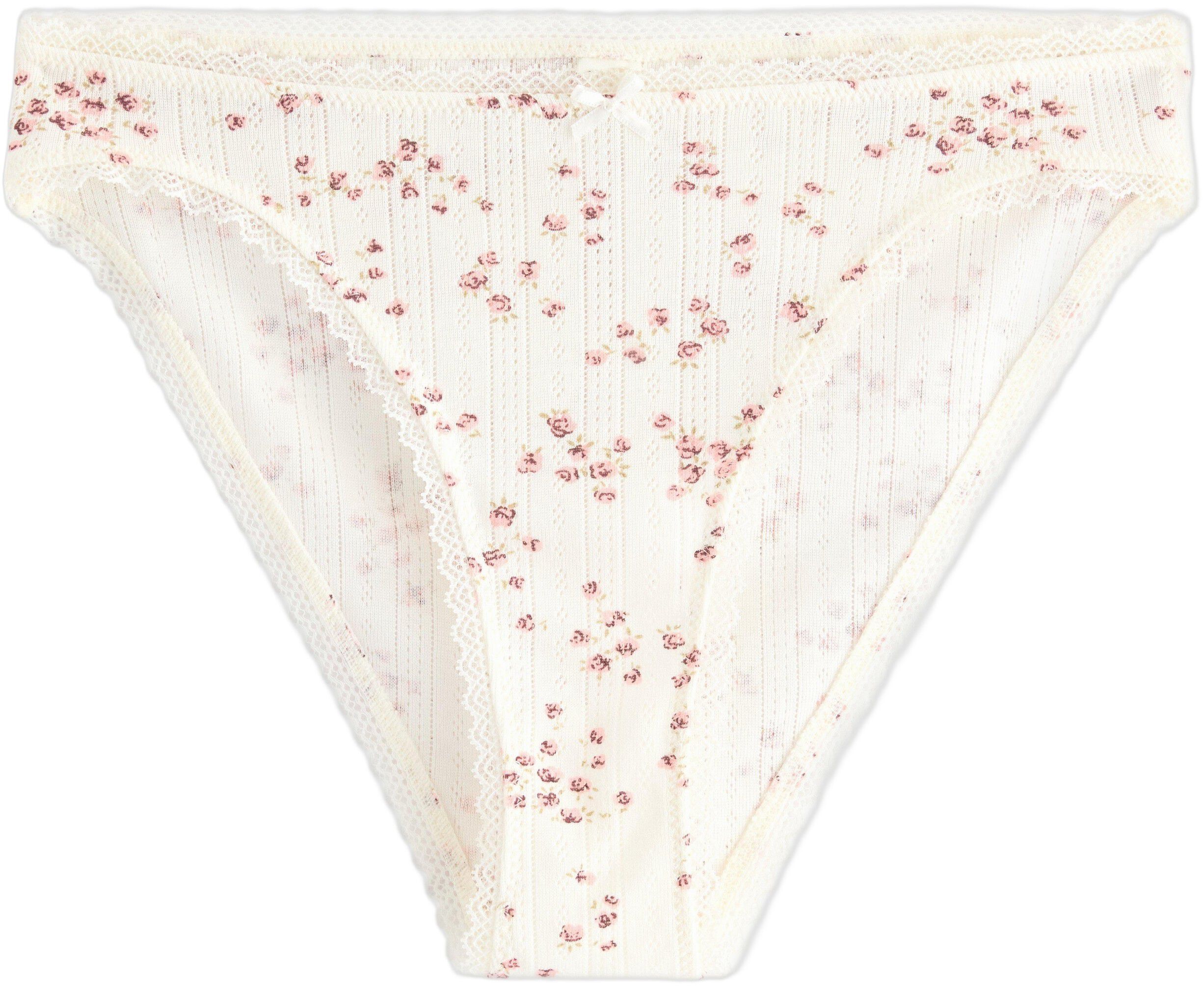 Trosor i pointelle med l&aring;g midja.