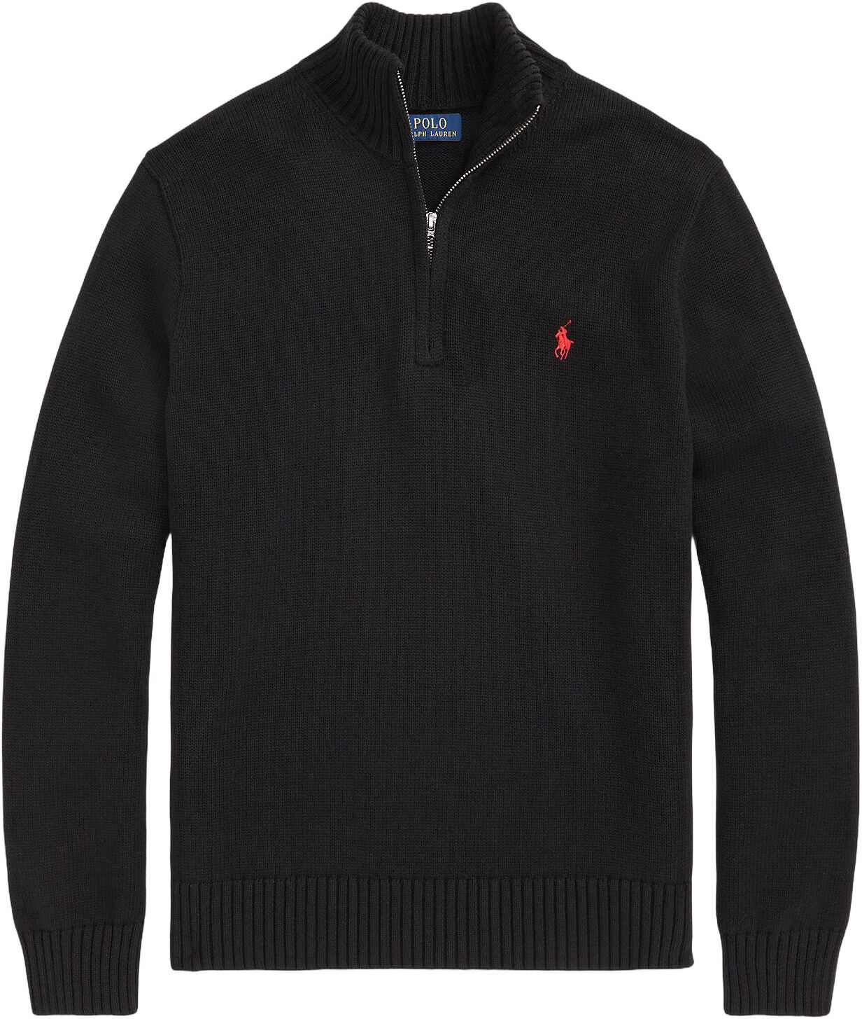Cotton Quarter-Zip Sweater