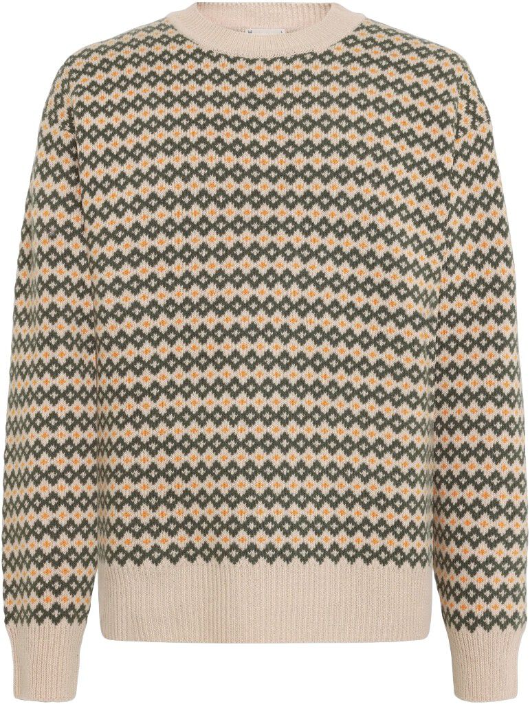 Lambswool jacquard sweater