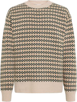 Lambswool jacquard sweater