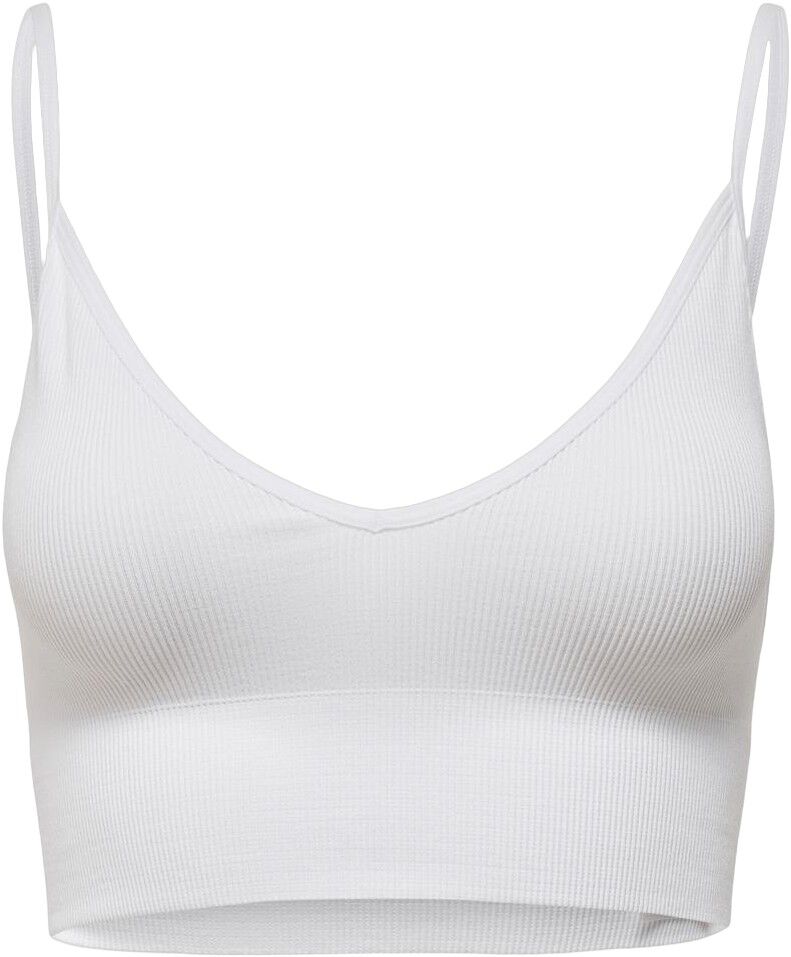 ONLVICKY RIB SEAMLESS VNECK TOP NOO