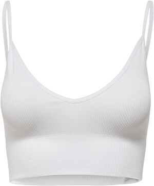 ONLVICKY RIB SEAMLESS VNECK TOP NOO