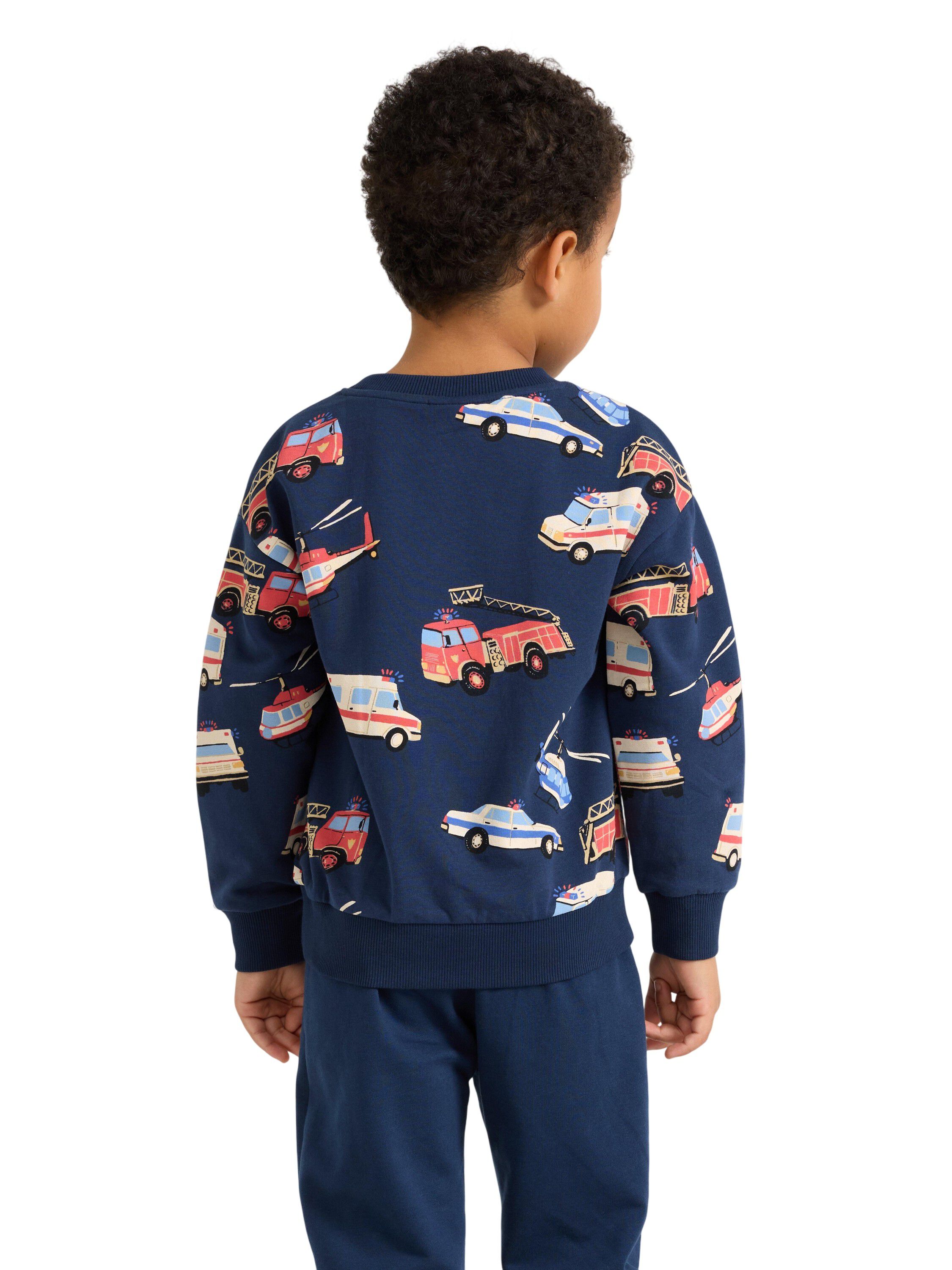 Soft cotton sweatshirt with relaxed