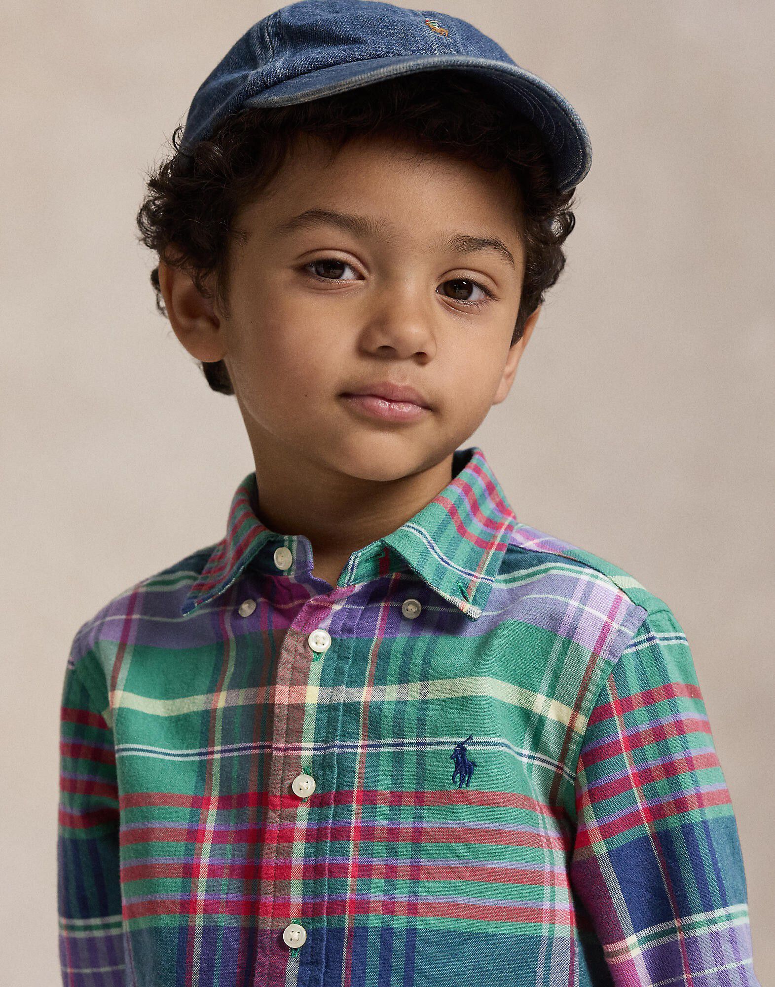 Plaid Brushed Cotton Oxford Shirt