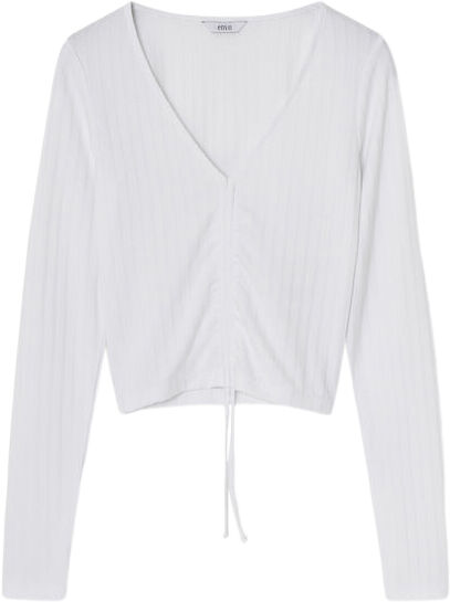 ENPATRICIA LS TEE 5357 Bright White-XXS