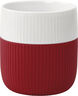 Fluted Contrast Mug 35cl Crimson