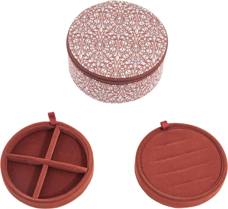 Jewelry box round mw Liberty Peacock House